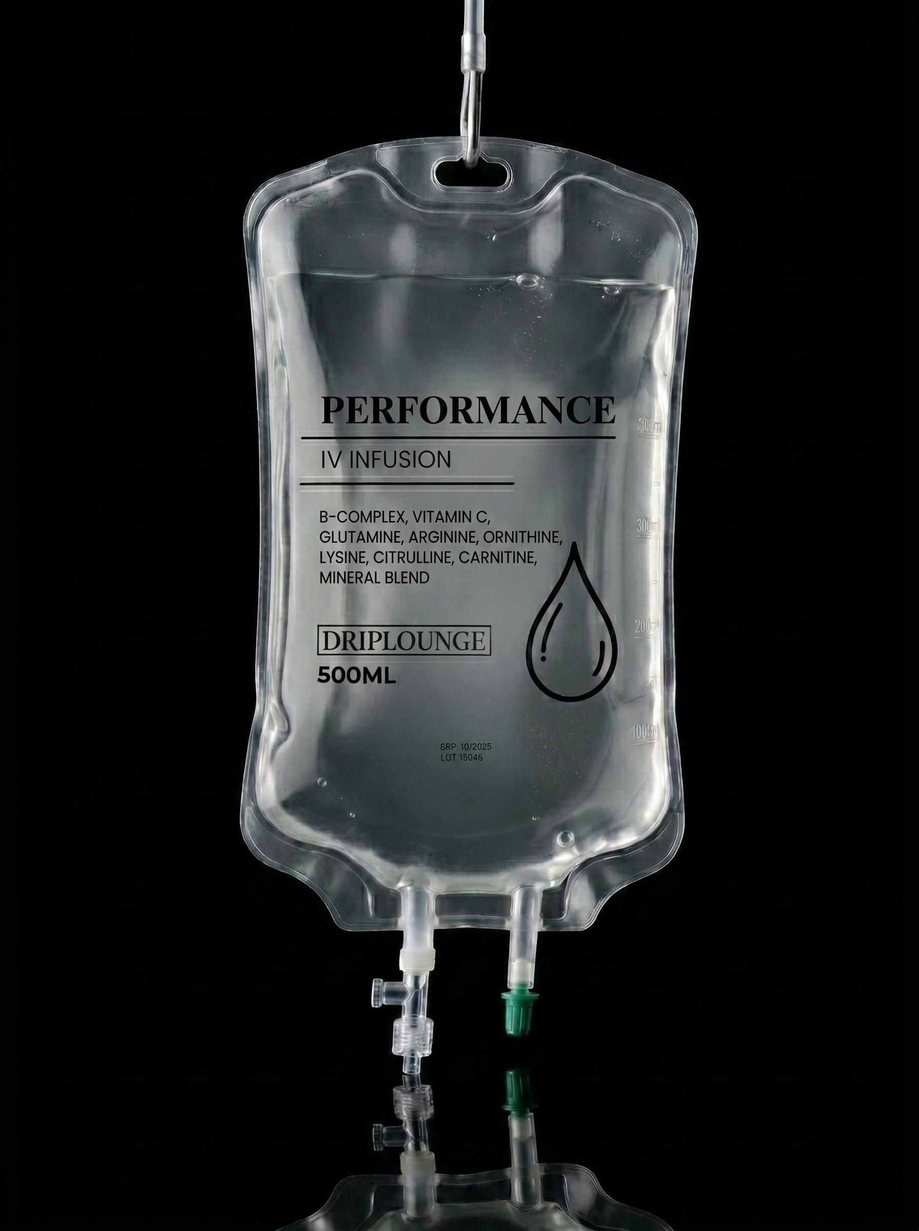 Performance IV infusion bag